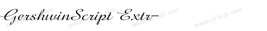 GershwinScript Extr字体转换 GershwinScript Extr字体转换